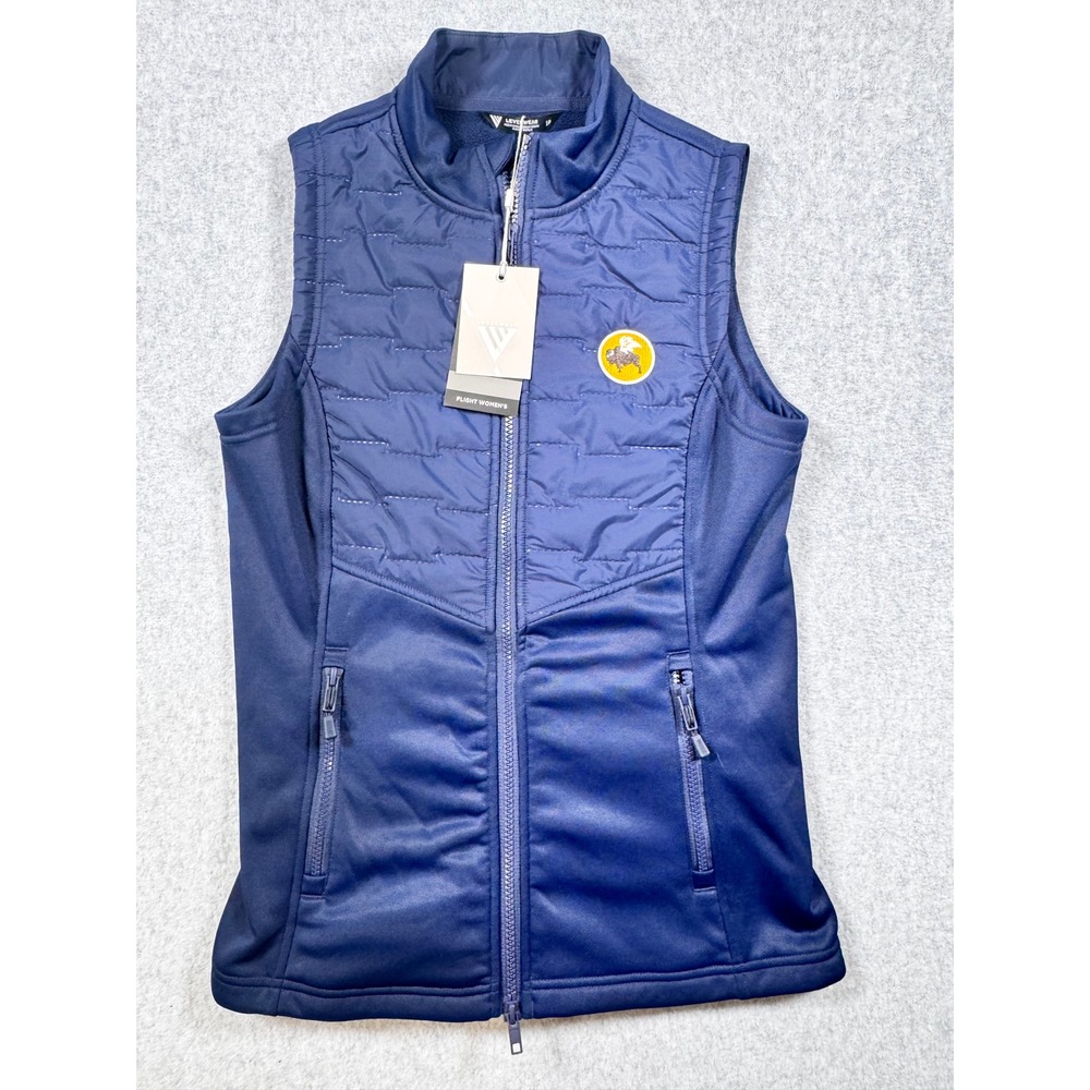 Levelwear Flight Womens Navy Blue Quilted Vest Buffalo Wild Wings Size S